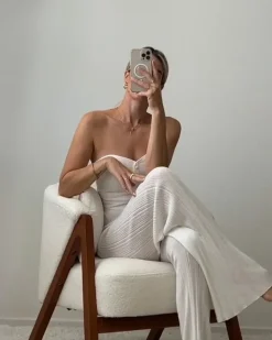 Discount Fotel SKEI Boucle Biały Wszystkie Fotele|Fotele Tapicerowane