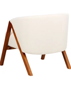 Discount Fotel SKEI Boucle Biały Wszystkie Fotele|Fotele Tapicerowane