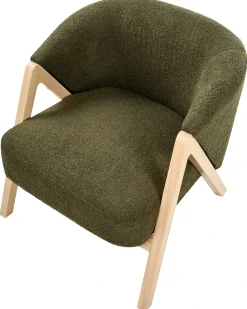 Discount Fotel SKEI Boucle Ciemnozielony Wszystkie Fotele|Fotele Tapicerowane