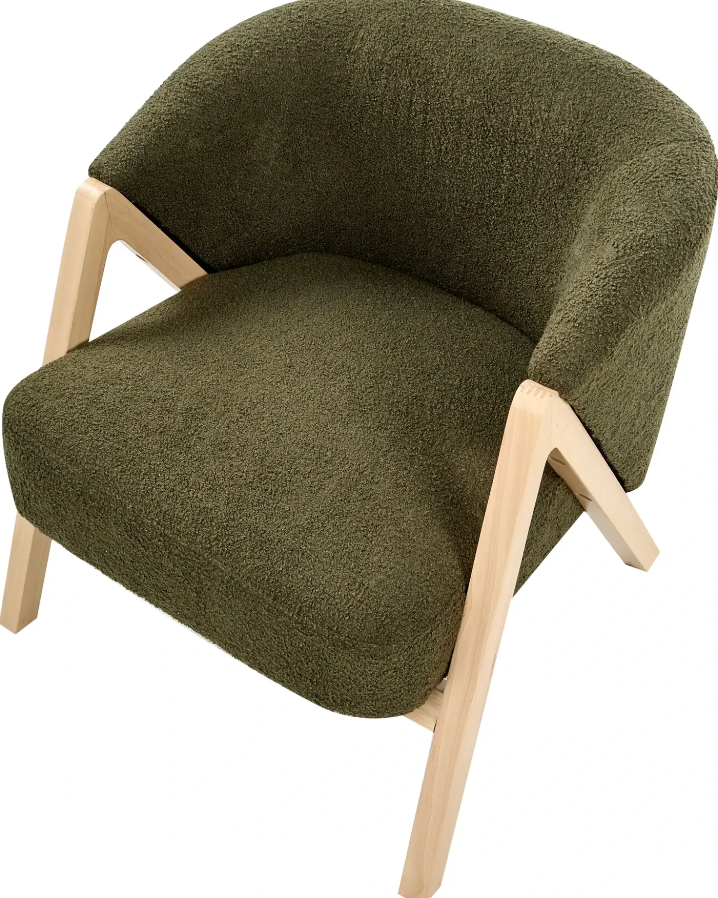 Discount Fotel SKEI Boucle Ciemnozielony Wszystkie Fotele|Fotele Tapicerowane