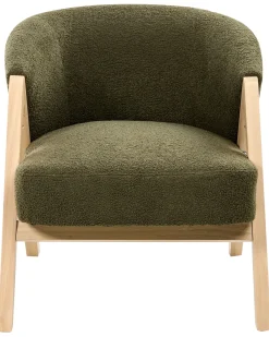 Discount Fotel SKEI Boucle Ciemnozielony Wszystkie Fotele|Fotele Tapicerowane
