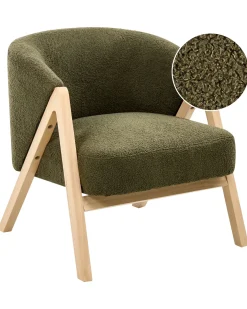 Discount Fotel SKEI Boucle Ciemnozielony Wszystkie Fotele|Fotele Tapicerowane