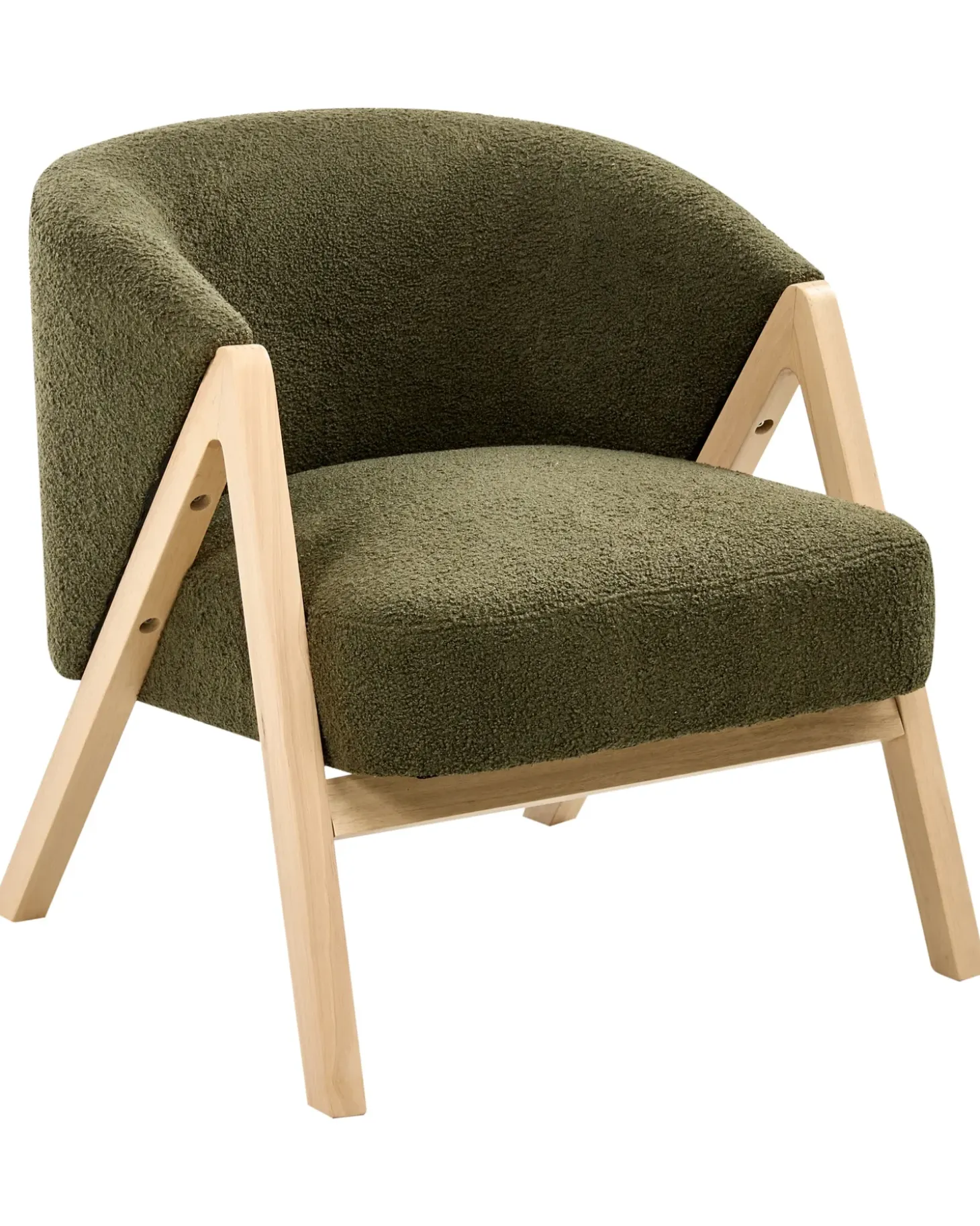 Discount Fotel SKEI Boucle Ciemnozielony Wszystkie Fotele|Fotele Tapicerowane
