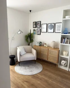 Outlet Fotel STOUBY Len Jasnobeżowy Wszystkie Fotele|Fotele Tapicerowane