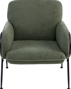 Clearance Fotel TRYSNES Boucle Zielony Wszystkie Fotele|Fotele Tapicerowane