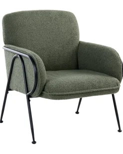 Clearance Fotel TRYSNES Boucle Zielony Wszystkie Fotele|Fotele Tapicerowane