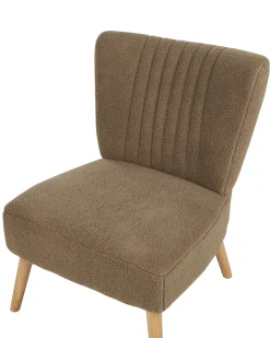 Sale Fotel VAASA Boucle Brązowy Wszystkie Fotele|Fotele Tapicerowane
