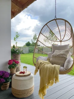 Fotel wiszący CASOLI Technorattan Naturalny