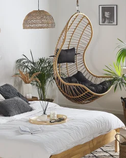 Fotel wiszący PINETO Technorattan Naturalny