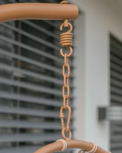 Fotel wiszący ze stojakiem ADRIA Metal Beżowy