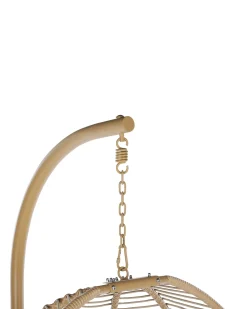 Fotel wiszący ze stojakiem ARCO Metal Beżowy