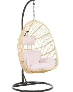 Fotel wiszący ze stojakiem CASOLI Technorattan Naturalny