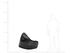 Fotel worek 200 L DROP 63 cm 75 cm Czarny