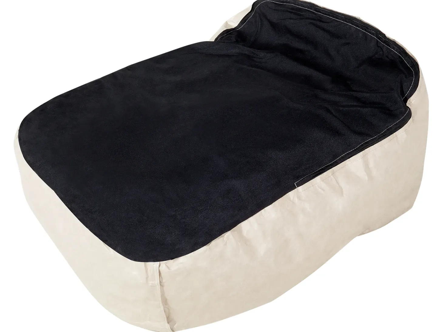 Fotel worek 200 L DROP 63 cm 75 cm Jasnobeżowy