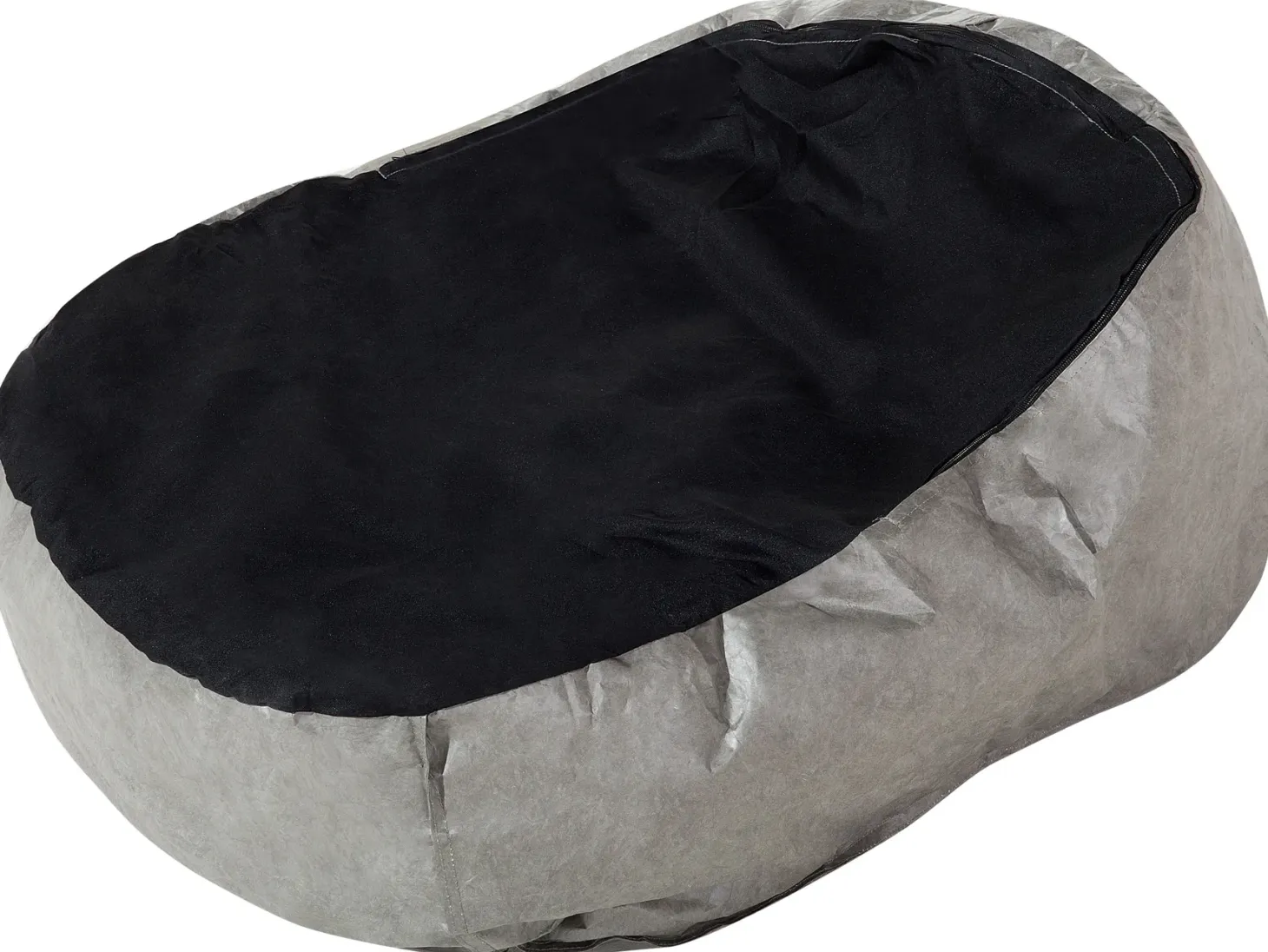 Fotel worek 200 L DROP 63 cm 75 cm Jasnoszary