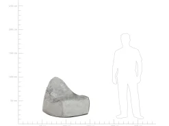 Fotel worek 200 L DROP 63 cm 75 cm Jasnoszary