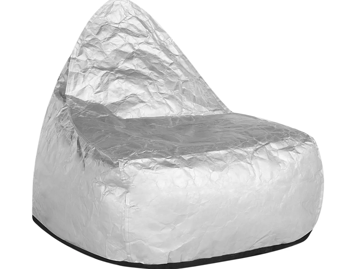 Fotel worek 200 L DROP 63 cm 75 cm Srebrny