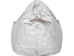 Fotel worek 200 L DROP 63 cm 75 cm Srebrny