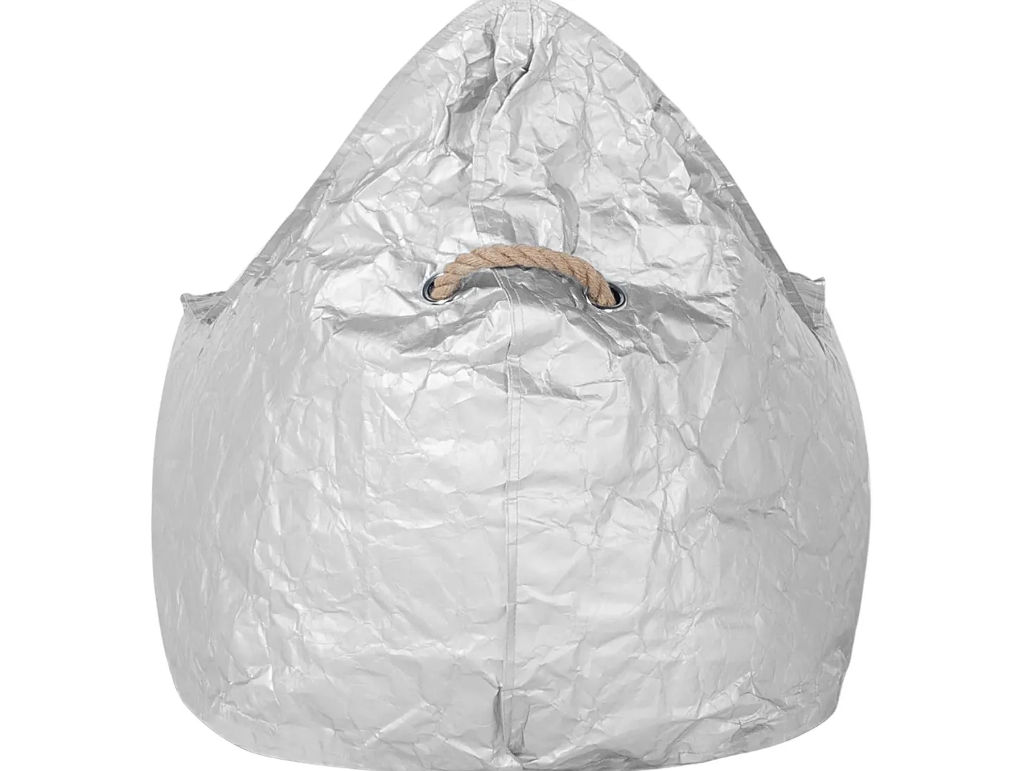 Fotel worek 200 L DROP 63 cm 75 cm Srebrny