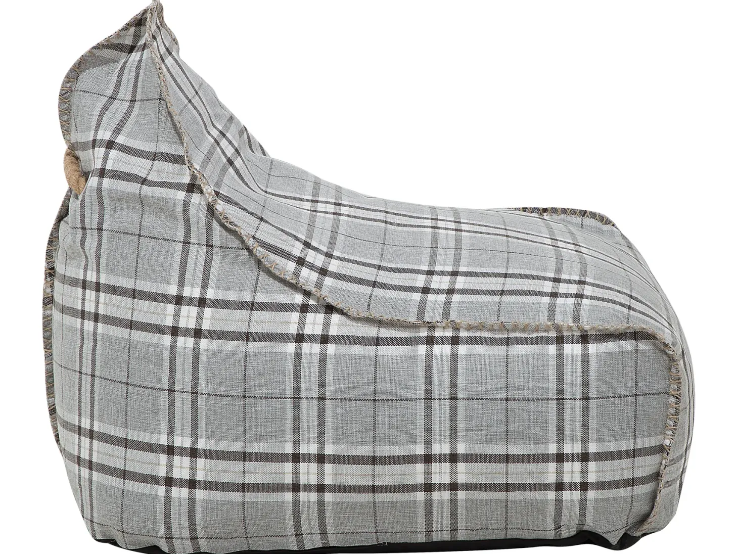 Fotel worek 200 L DROP LINEN 63 cm 75 cm Szary