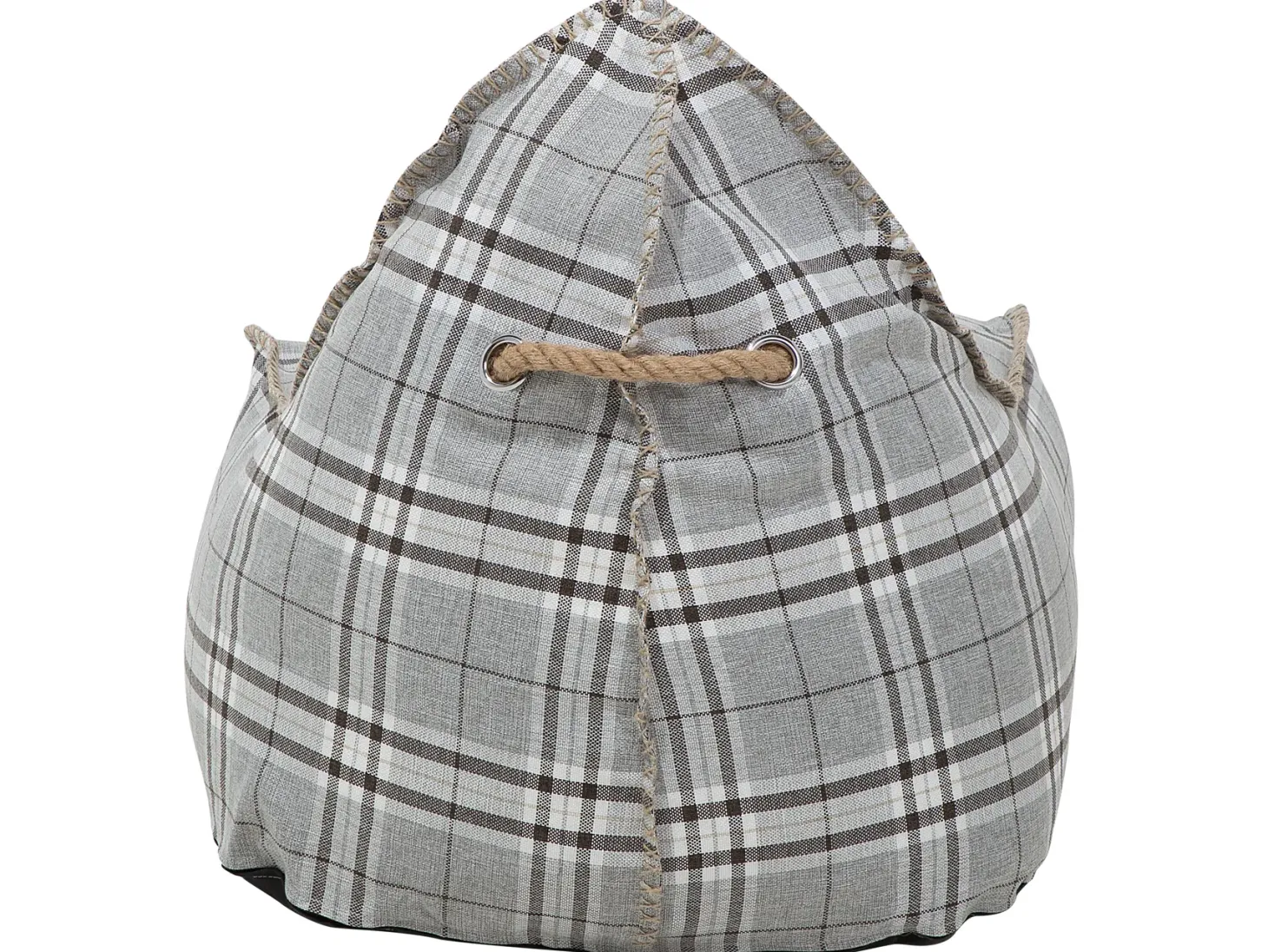Fotel worek 200 L DROP LINEN 63 cm 75 cm Szary