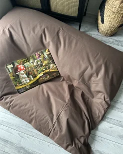 Fotel worek 300 L FUZZY 140 cm 180 cm Brązowy