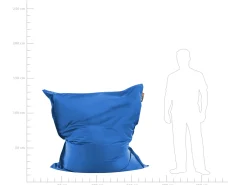 Fotel worek 300 L FUZZY 140 cm 180 cm Ciemnoniebieski