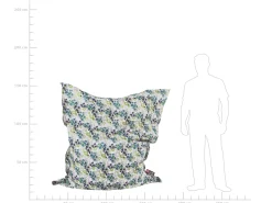 Fotel worek 300 L FUZZY 140 cm 180 cm Kolorowy