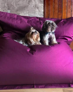 Fotel worek 300 L FUZZY 140 cm 180 cm Purpurowy
