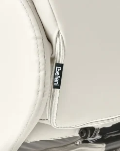 Clearance Fotel z masażem RELAXPRO Z podnóżkiem Ekoskóra Złamana biel Fotele Z Masażem|Wszystkie Fotele