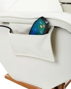 Clearance Fotel z masażem RELAXPRO Z podnóżkiem Ekoskóra Złamana biel Fotele Z Masażem|Wszystkie Fotele