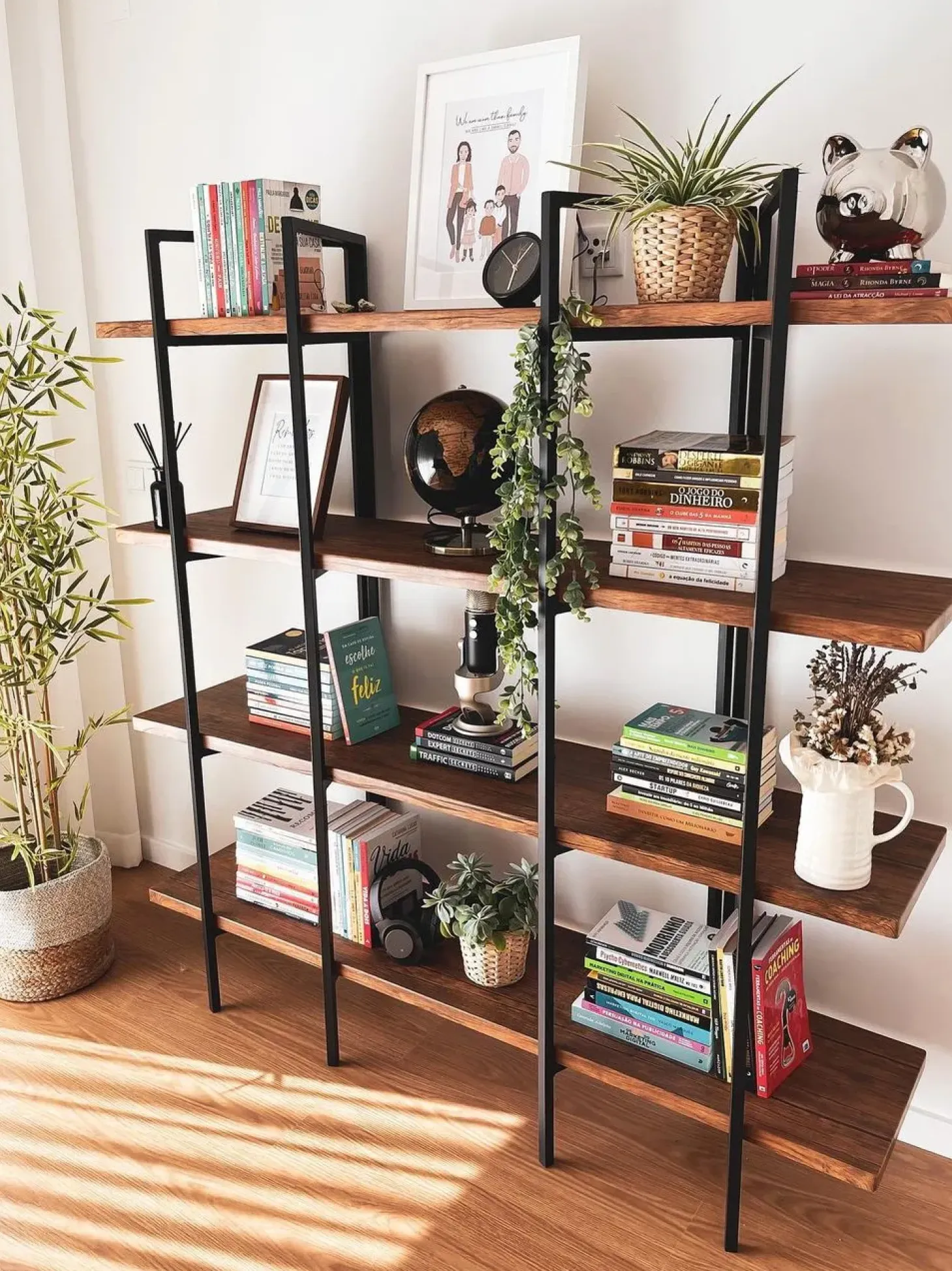 Globus LED MAGELLAN Czarny 32 cm