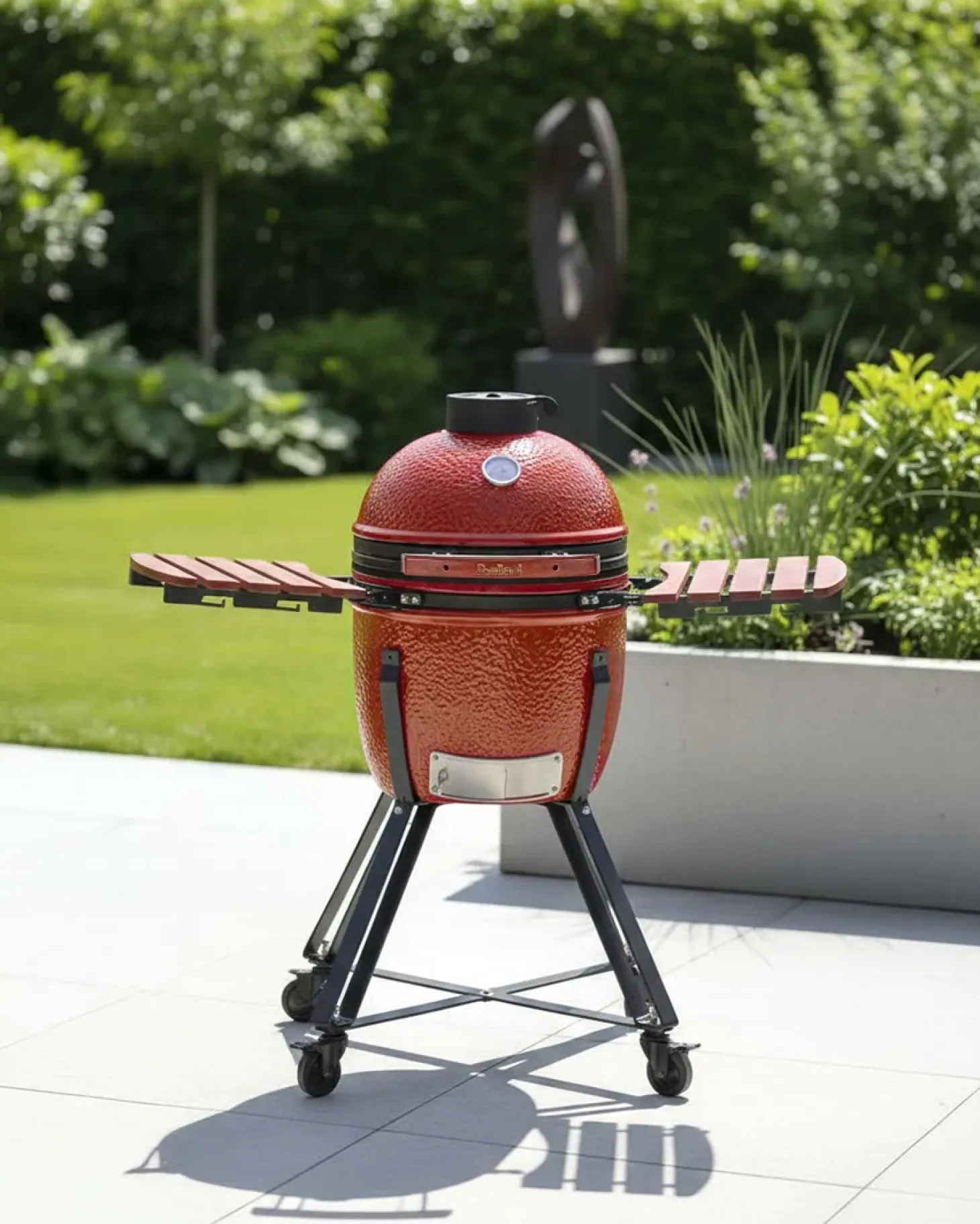 Grill węglowy KAMADO Ceramika Czerwony