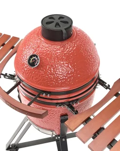 Grill węglowy KAMADO Ceramika Czerwony