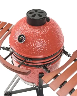 Grill węglowy KAMADO Ceramika Czerwony