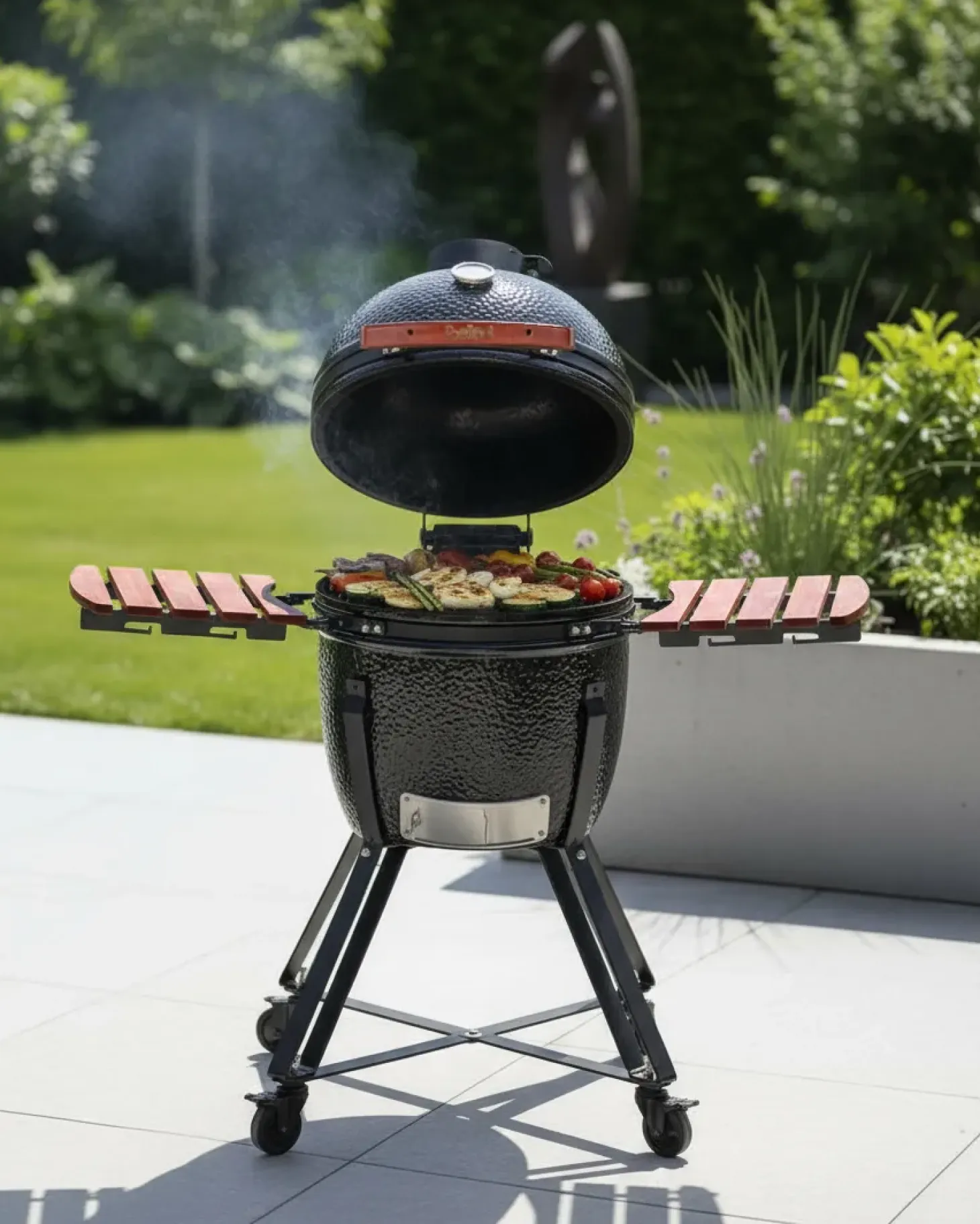 Grill węglowy KAMADO Ceramika Czarny