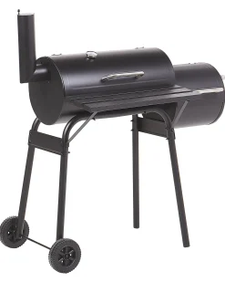Grill węglowy KATLA Z wędzarnią Metal Czarny