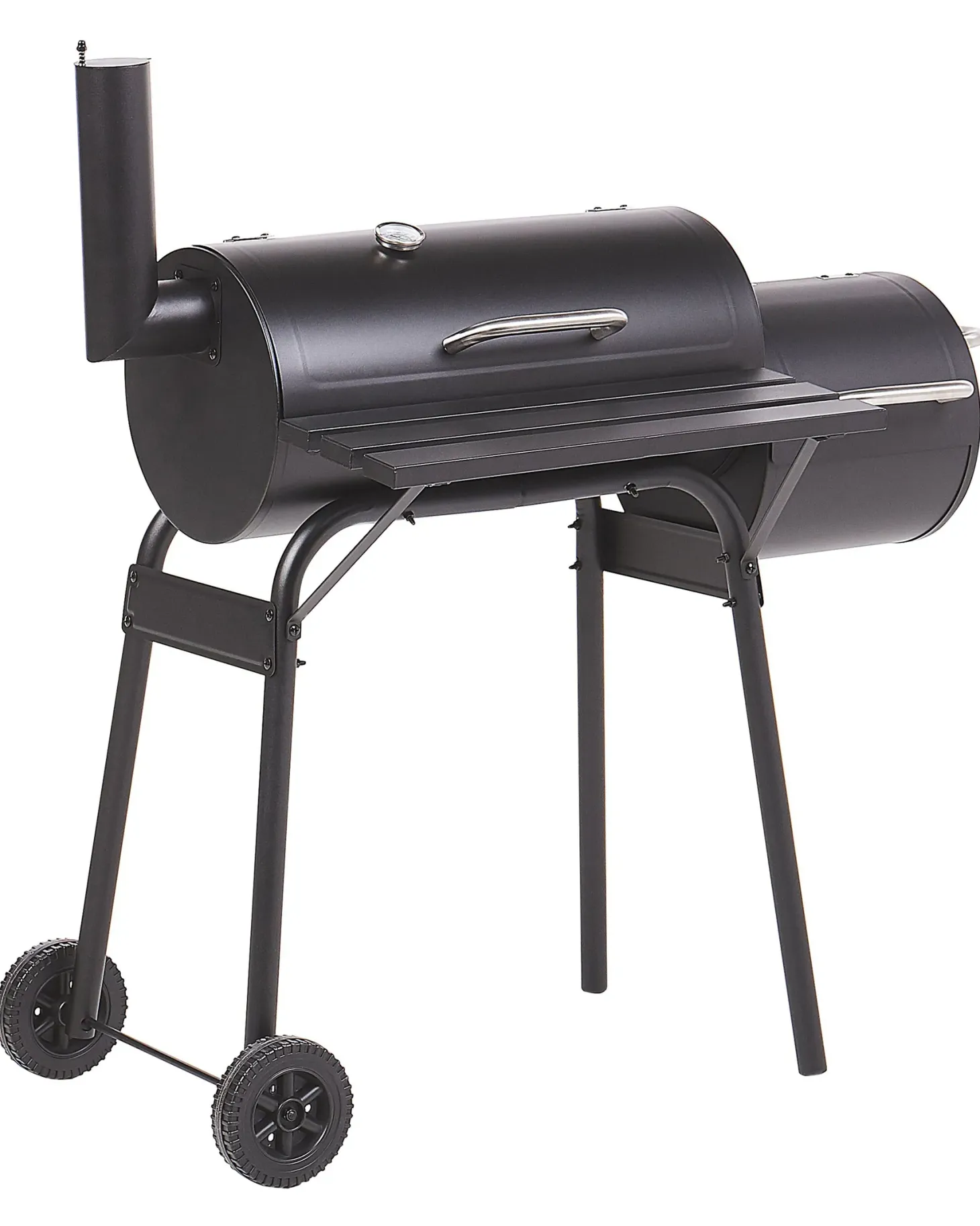 Grill węglowy KATLA Z wędzarnią Metal Czarny