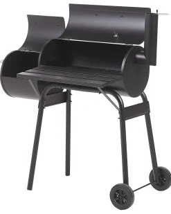 Grill węglowy KATLA Z wędzarnią Metal Czarny