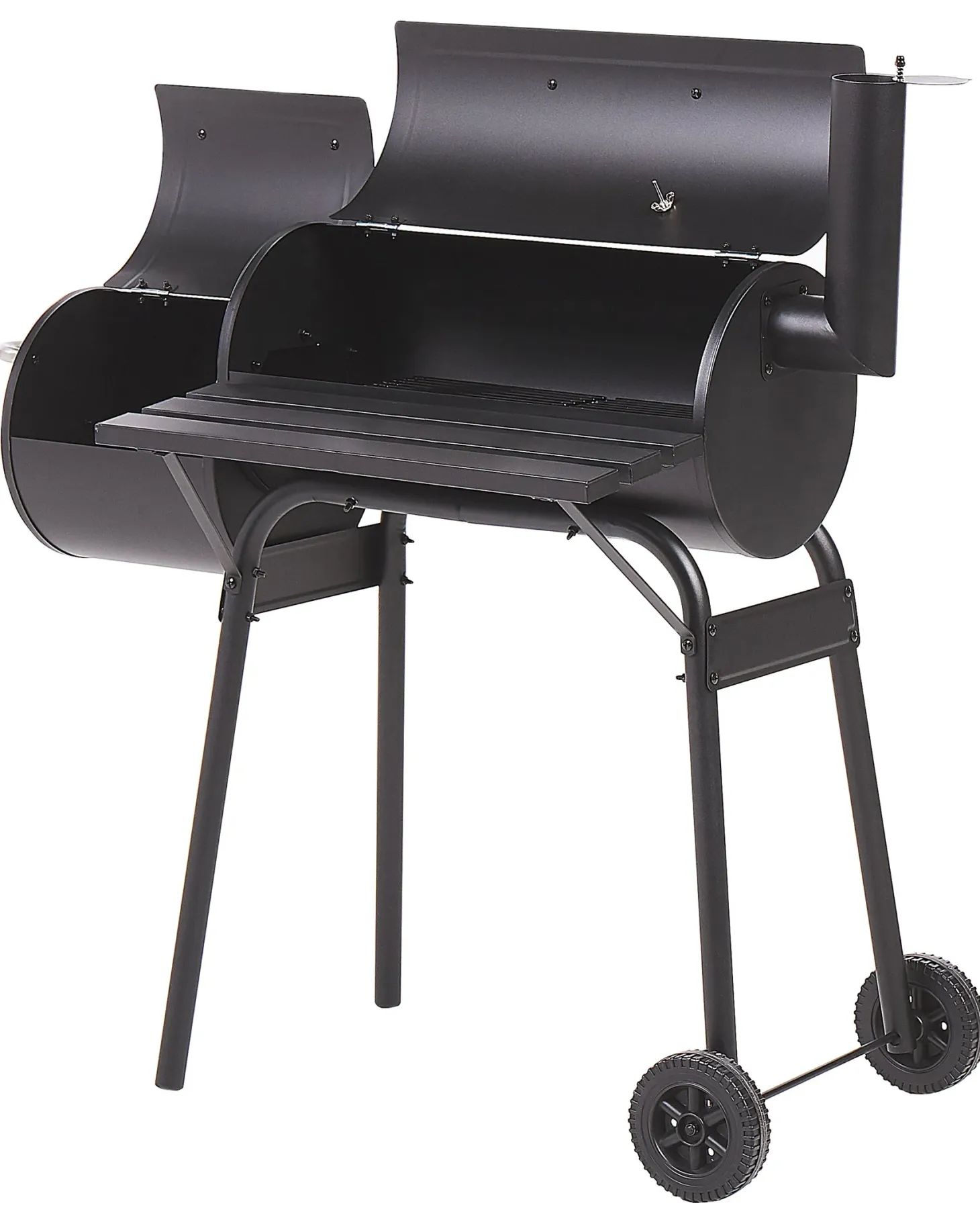Grill węglowy KATLA Z wędzarnią Metal Czarny