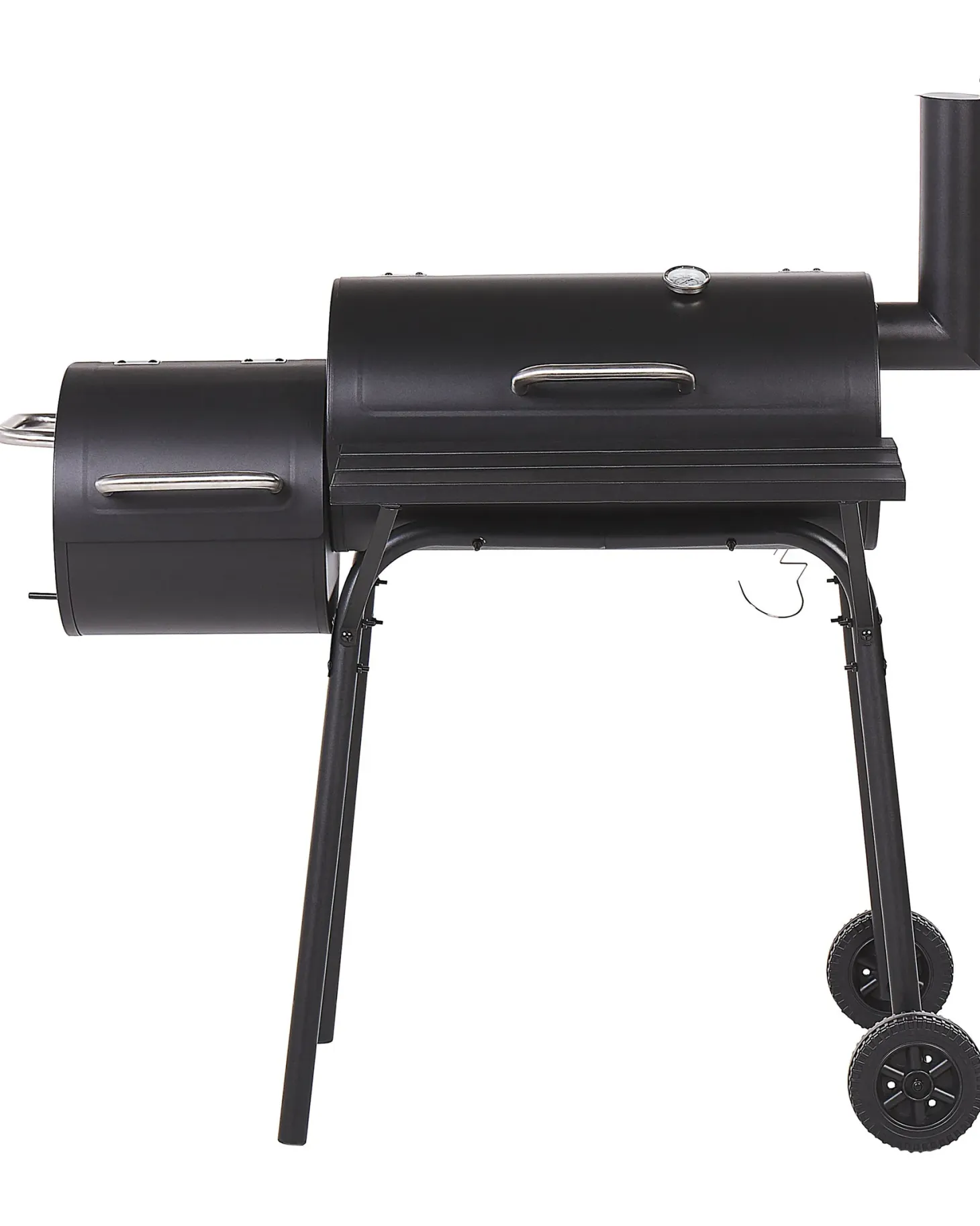 Grill węglowy KATLA Z wędzarnią Metal Czarny