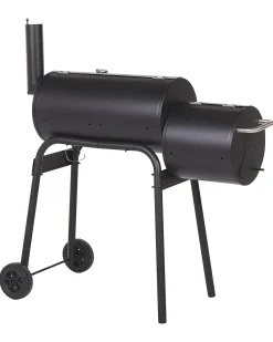 Grill węglowy KATLA Z wędzarnią Metal Czarny