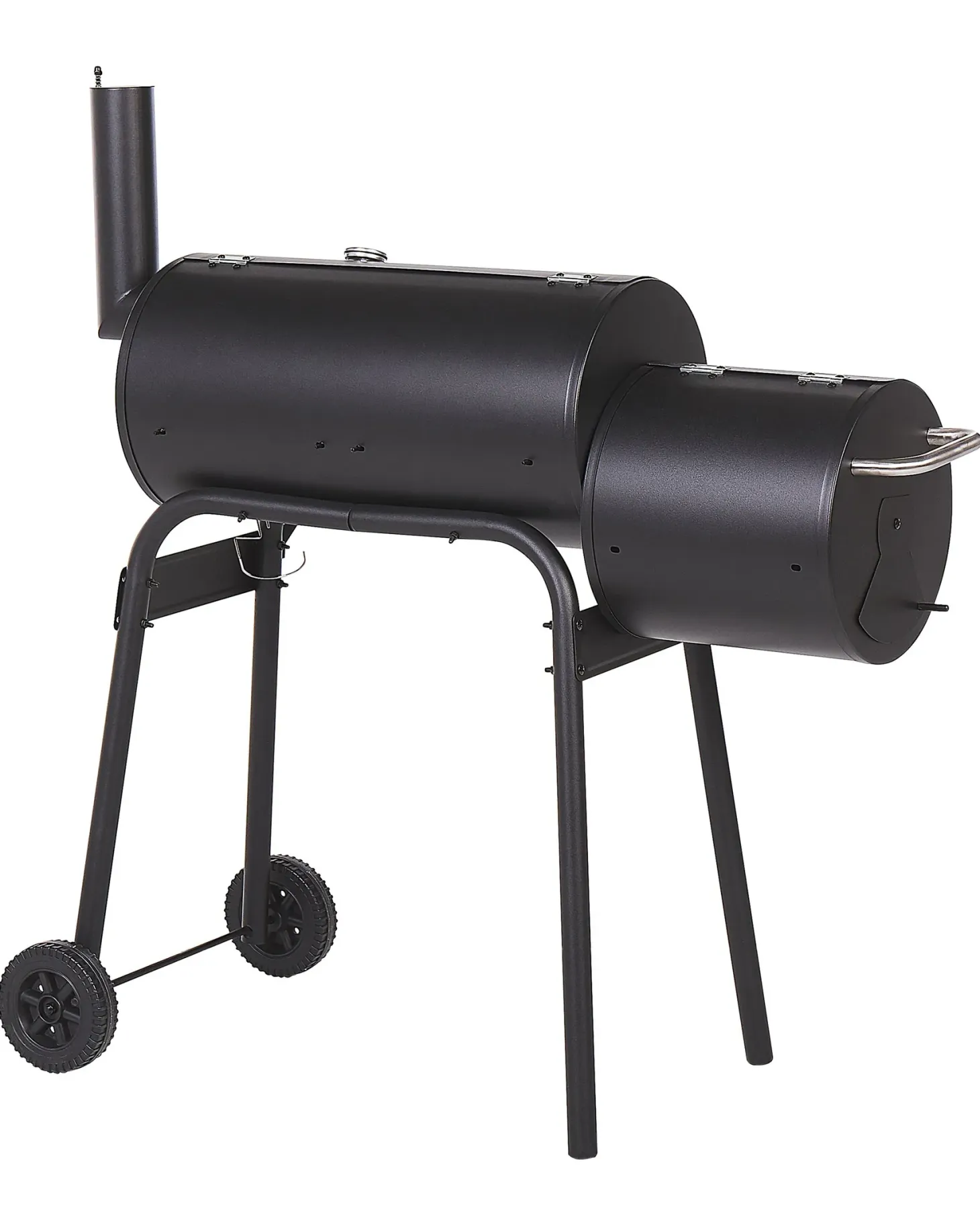 Grill węglowy KATLA Z wędzarnią Metal Czarny