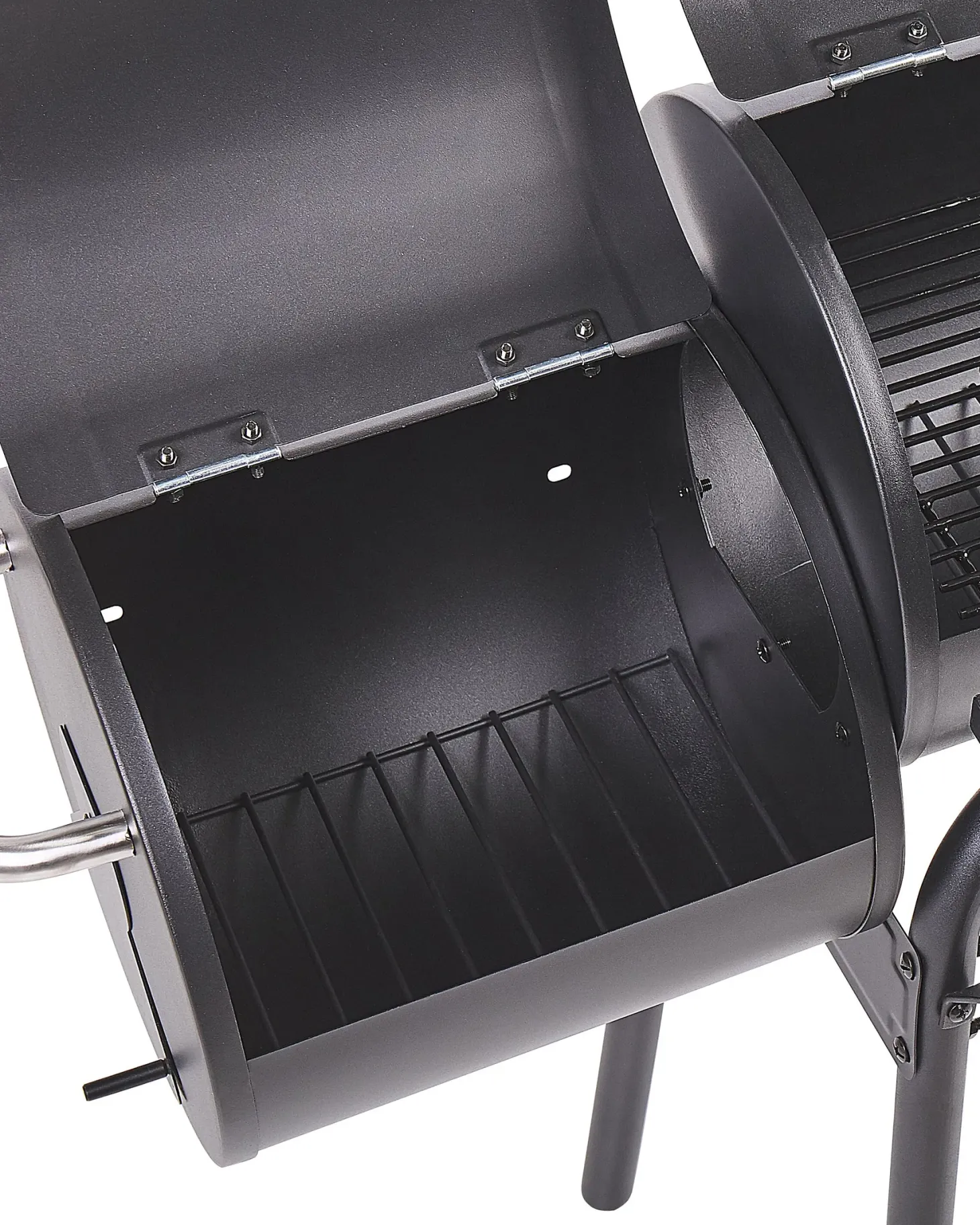 Grill węglowy KATLA Z wędzarnią Metal Czarny
