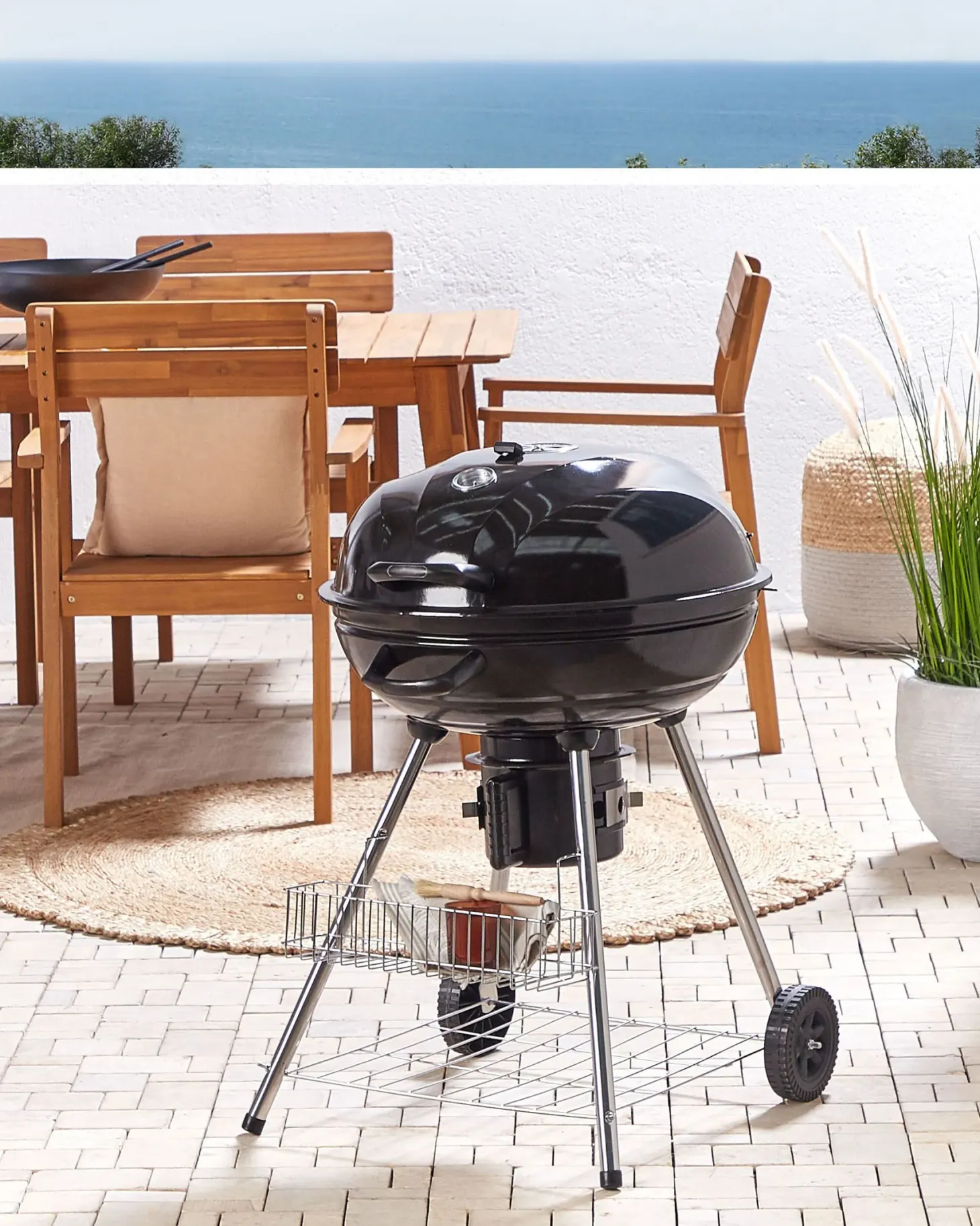 Grill węglowy MARAPI Metal Czarny