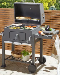 Grill węglowy PAVLOF Metal Czarny