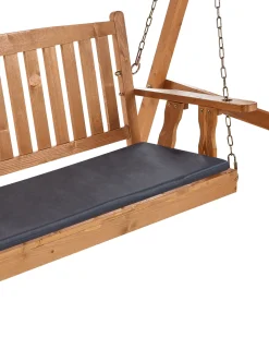 Huśtawka ogrodowa FIBBIALLA Drewno świerkowe Brązowy