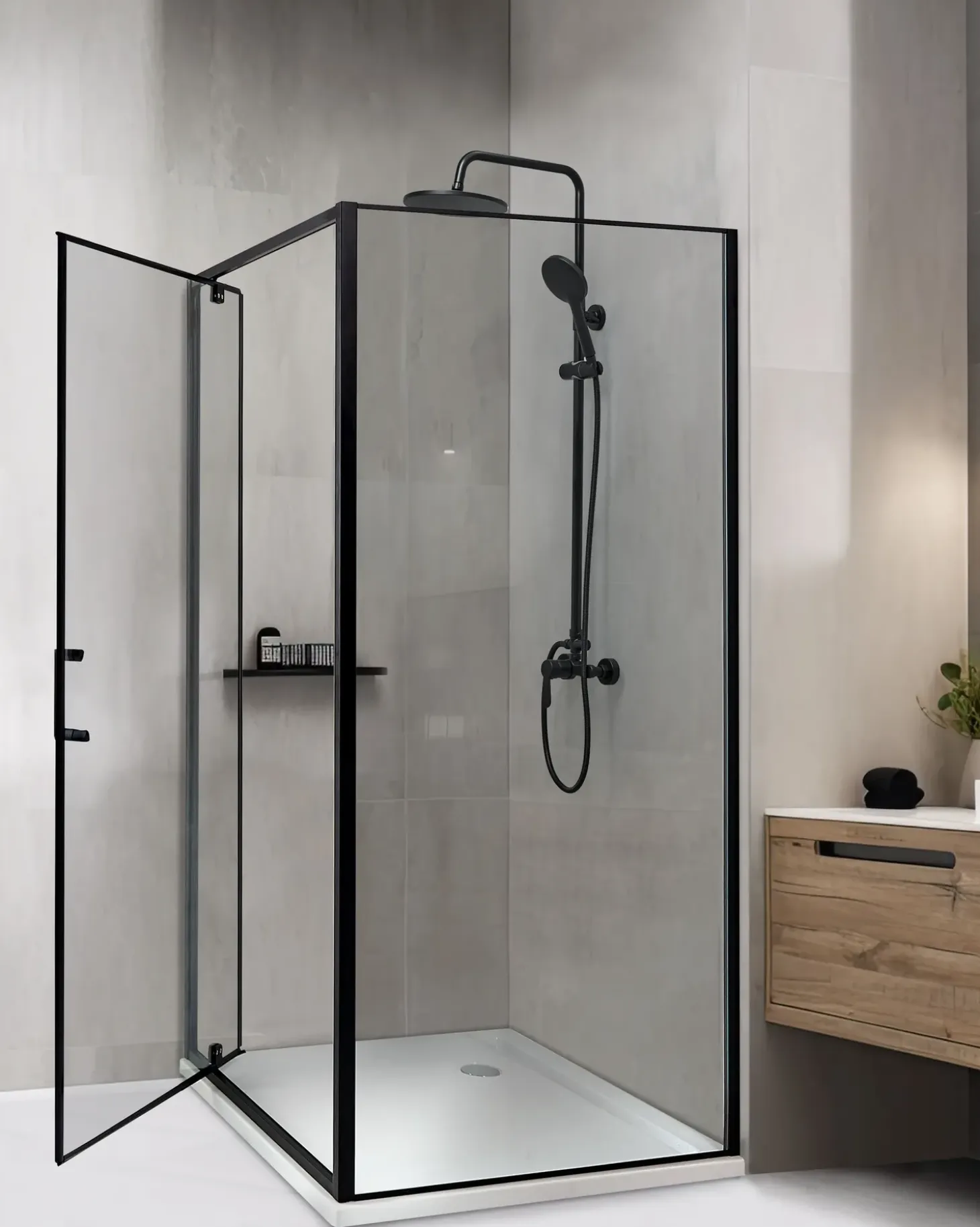 Discount Kabina prysznicowa DARLI Czarny Wszystkie Prysznice|Kabiny Prysznicowe