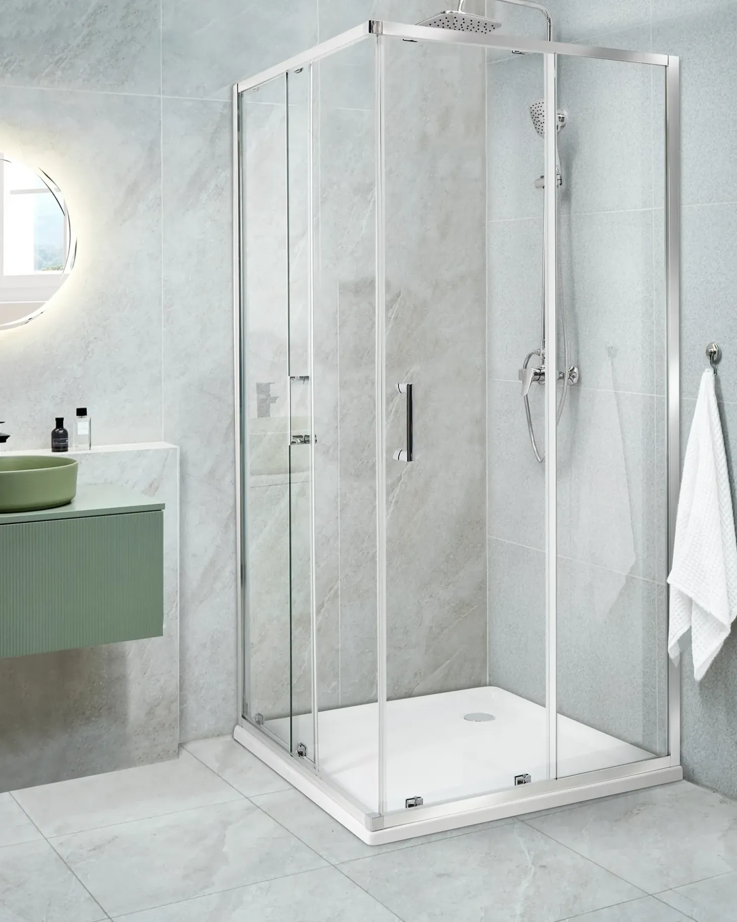 Discount Kabina prysznicowa TELA Srebrny Wszystkie Prysznice|Kabiny Prysznicowe