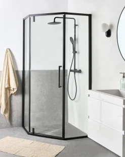 Outlet Kabina prysznicowa TOCANTINS Czarny Wszystkie Prysznice|Kabiny Prysznicowe